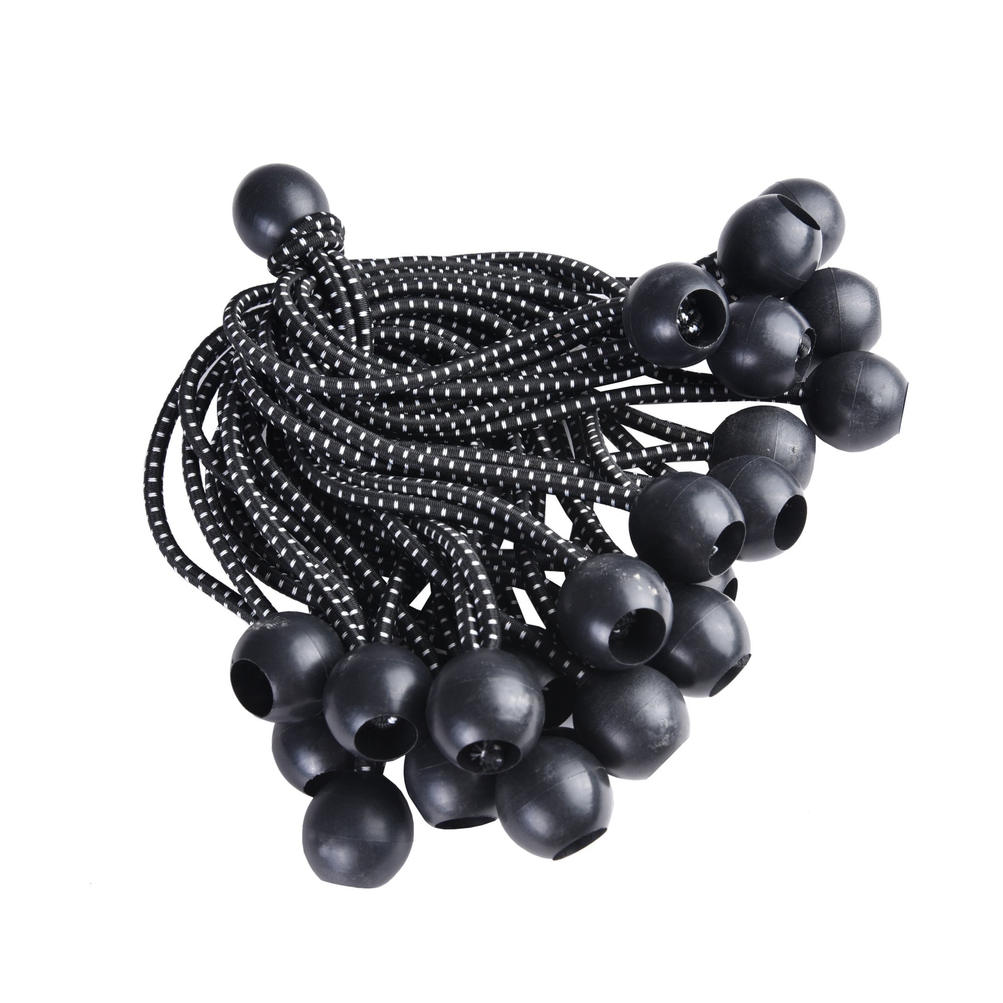 6 25PCS Set Ball Bungee/Black 6 25PCS Set Ball Bungee/Black
