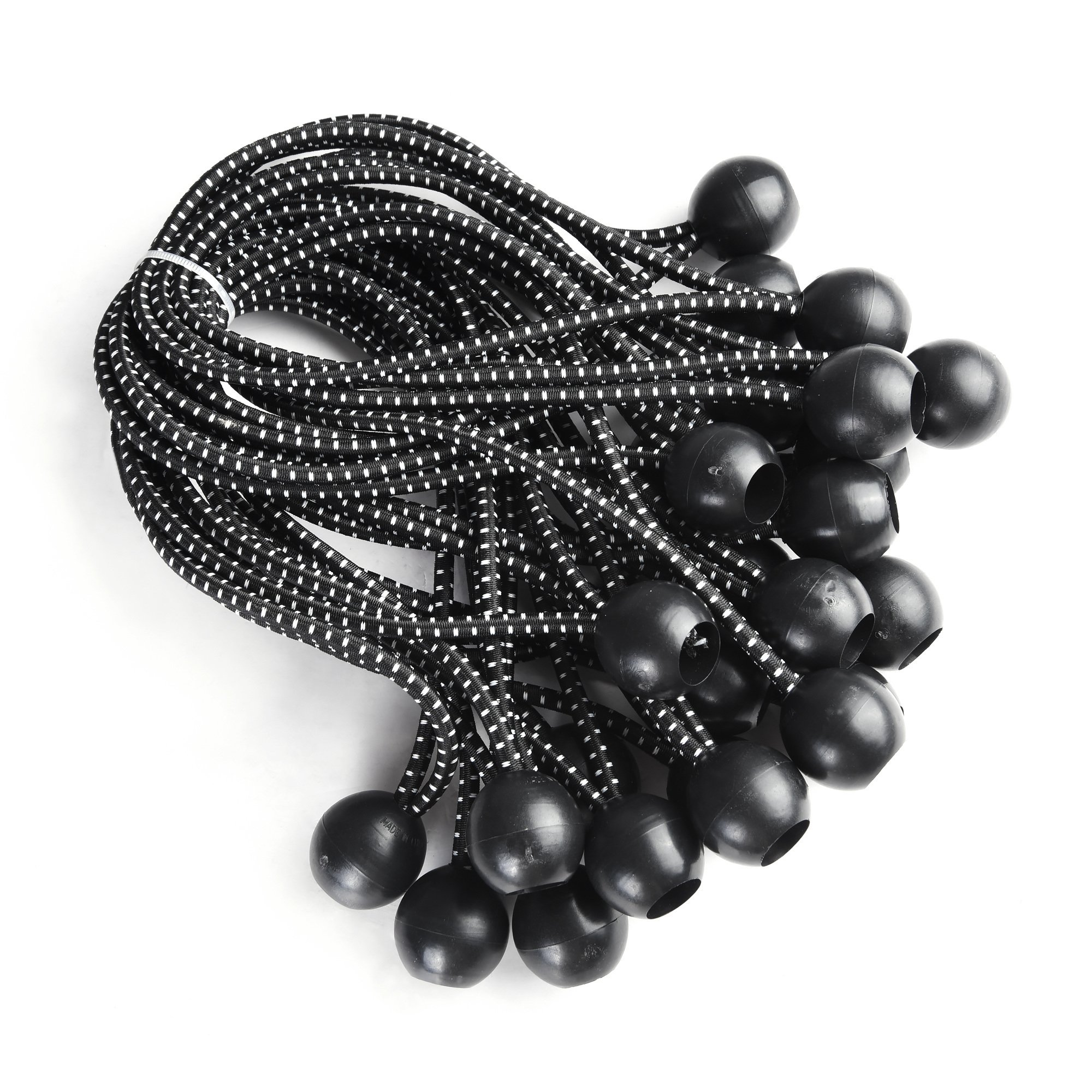 8 25PCS Set Ball Bungee/Black 8 25PCS Set Ball Bungee/Black