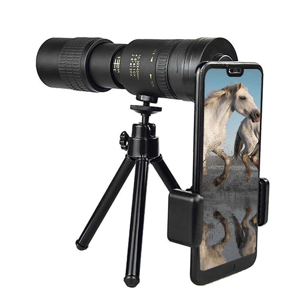 4K 10-300X40MM Super Telephoto Monocular Telescope Zoom Monocular Binoculars Pocket Telescope for Smartphone Take Picture 4K 10-300X40MM Super Telephoto Monocular Telescope Zoom Monocular Binoculars Pocket Telescope for Smartphone Take Picture
