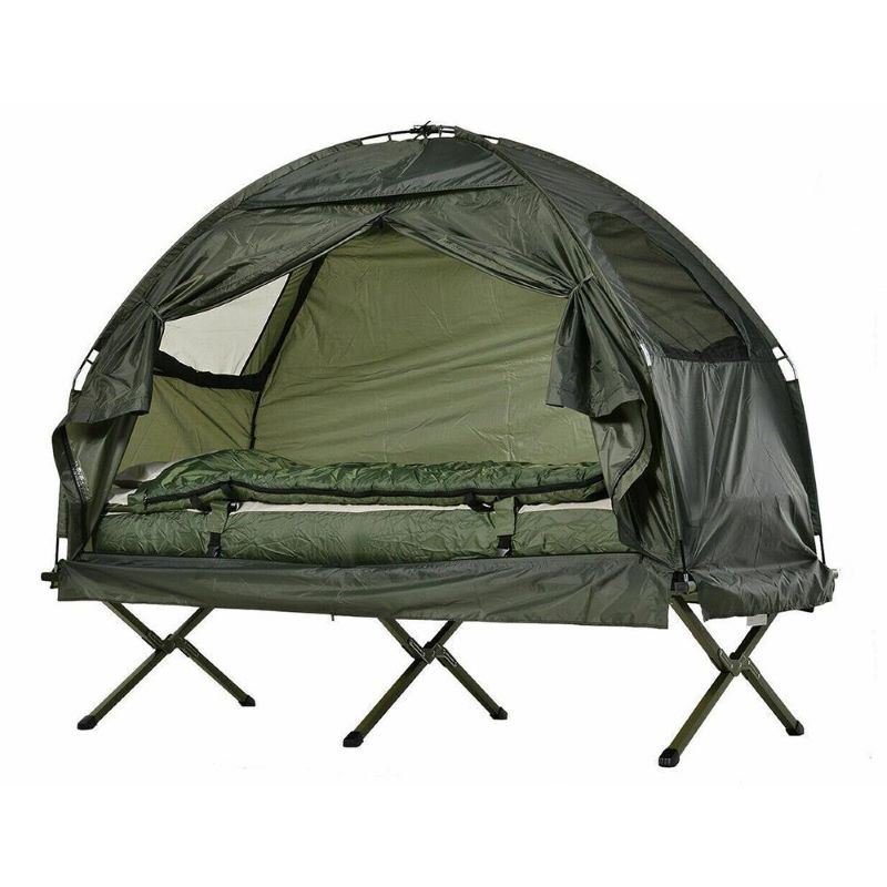 Outdoor Adventure With 1 Person Folding Pop Up Camping Cot Tent Outdoor Adventure With 1 Person Folding Pop Up Camping Cot Tent
