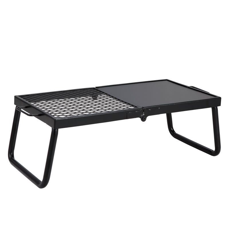 Folding Campfire Grilling Rack for Outdoor Open Flame Cooking Folding Campfire Grilling Rack for Outdoor Open Flame Cooking